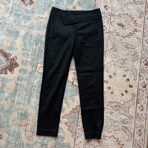Helmut Lang Black Asymmetric Waist Trousers - Picture 2 of 3